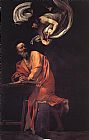 Caravaggio The Inspiration of Saint Matthew painting